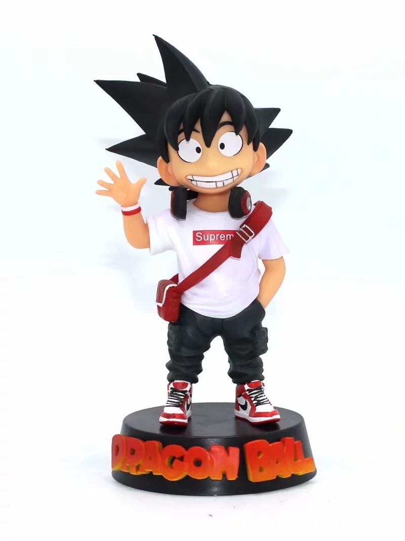 七龙珠 悟空 卡卡罗特 潮牌潮流潮服 街头笑脸 三色 手办模型摆件