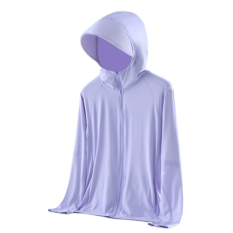 UPF50 +2023 Summer New Ice Silk Sun Protection Clothing Women's Men's Coat Ultra-Thin Breathable Sun Protection Clothing UV Protection