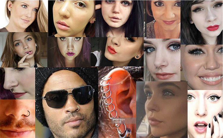 欧美时尚不锈钢圆形锆石弯s鼻钉人体穿刺5字锆石鼻钉唇钉