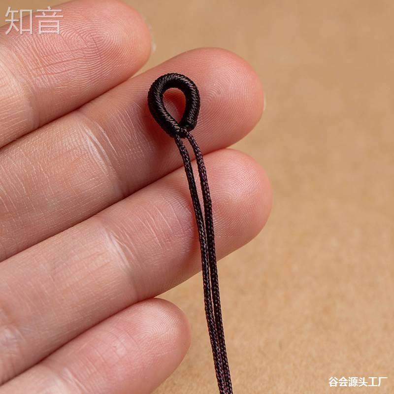 绕线绳头半成品手链扣头绳子吊坠扣diy配件编织拉环线圈-阿里巴巴