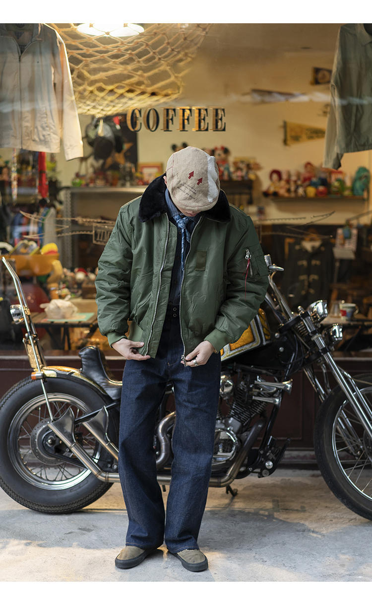 诺曼龙美式军装 空军b15玛丽莲梦露同款冬飞行员夹克冬男友风情侣