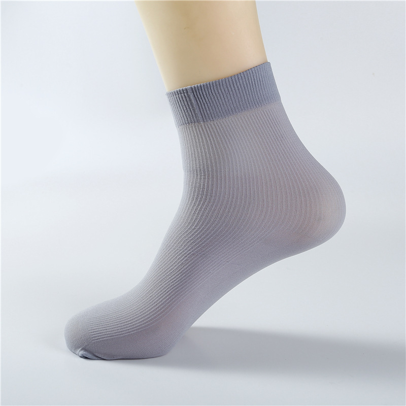 Men's Socks Summer Thin Business Lazy Foot Bath Sweat-Absorbent Disposable Socks Factory Wholesale Men's Silk