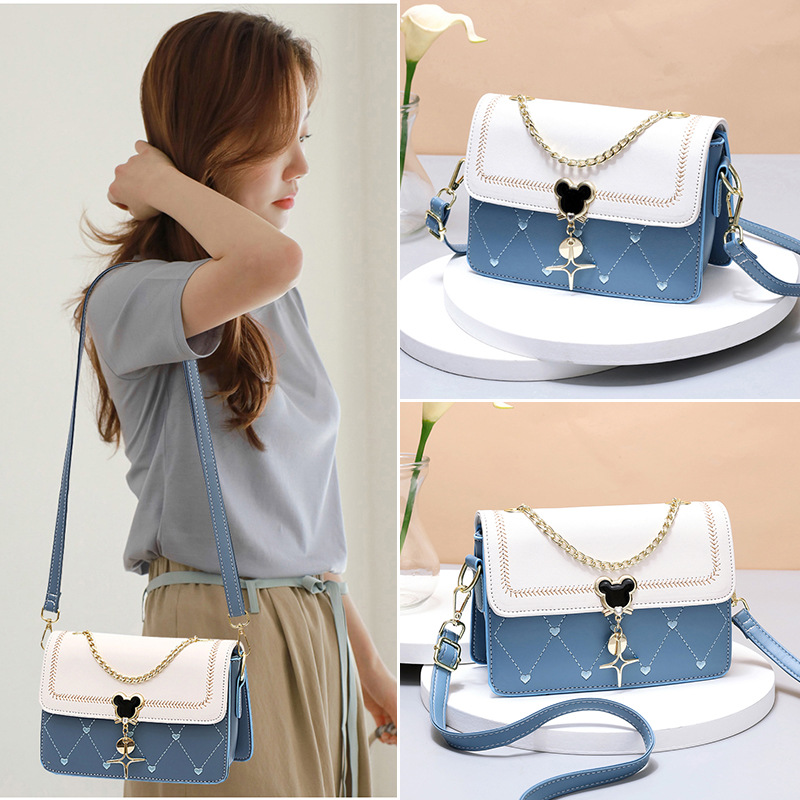 Factory Bag Women's New 2023 Fashion Shoulder Women's Messenger Bag Student Chain Fashion Small Square Bag One Piece Dropshipping