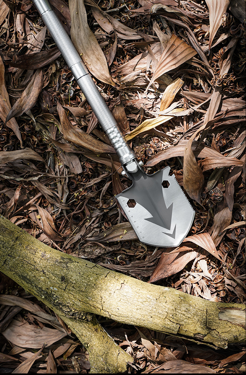 户外用品车载多功能兵工铲迷你工兵铲子 铁锹铲edc野营装备花园铲