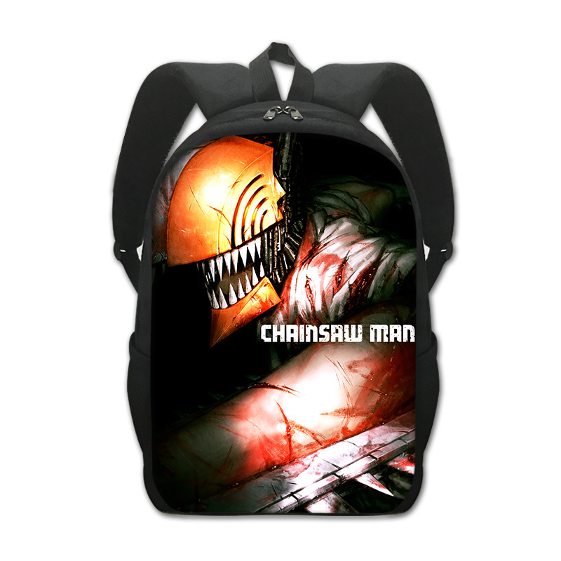 2022 New Chainsaw Man Cartoon Schoolbag Chainsaw Man Peripheral Creative Polyester Comfortable Backpack