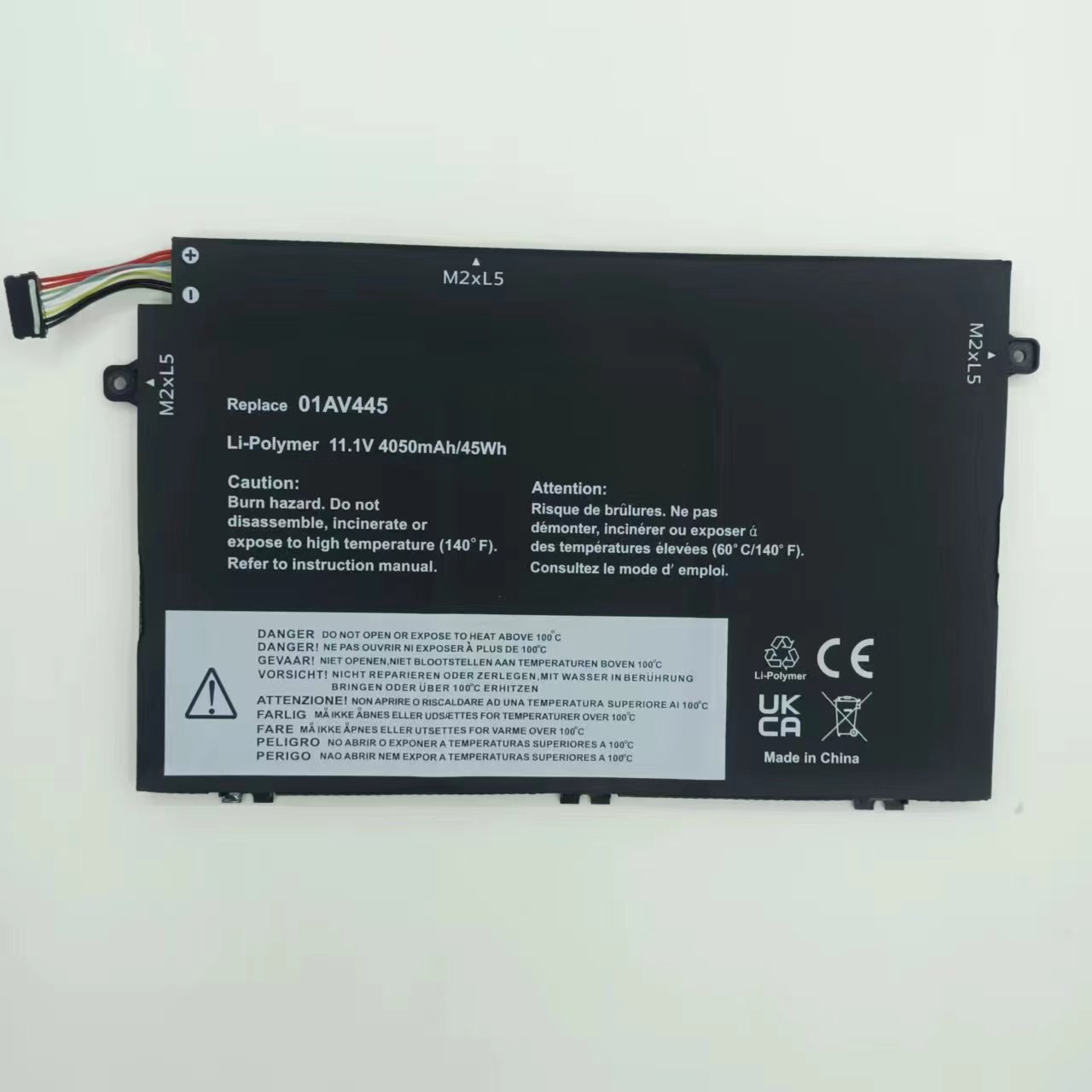 适用于联想thinkpad e480 e580 e590 l17m3p51 01av445笔记本电池