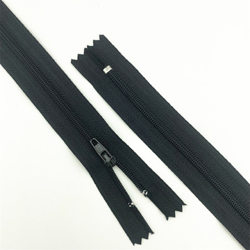现货批发裤子拉链3号尼龙闭尾拉链自动头三号西裤裤子门襟口袋