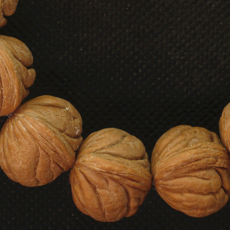 秦岭野生龙纹桃核手串精品霸王龙文玩佛珠桃核小核桃疙瘩龙刺龙男