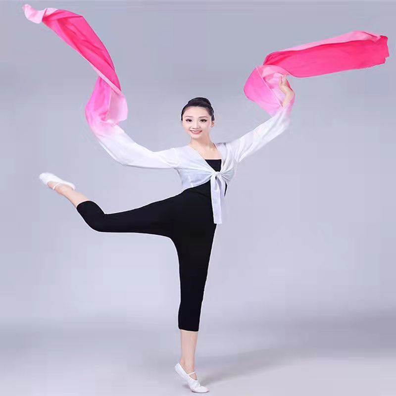 水袖练习戏曲甩袖惊鸿舞古典舞蹈练功服表演服上衣女厂家精选货源