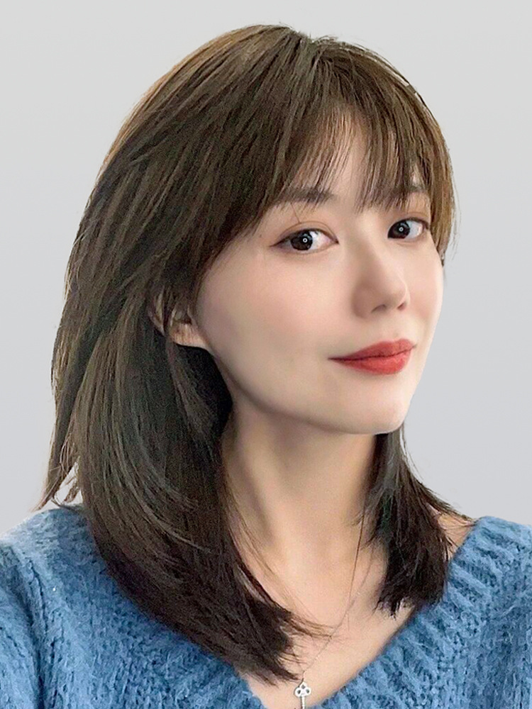 假发女真发头套气质减龄锁骨发自然仿真可爱波波头中长发厂家批发