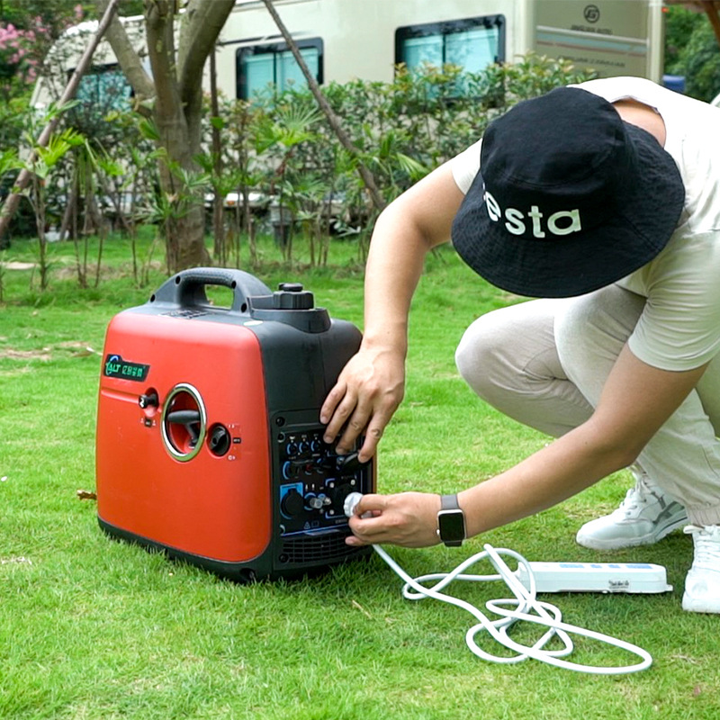 便携式静音变频汽油发电机 t2800i 可12v直流野炊露营小型发电机