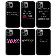 适用苹果iPhone手机壳绯闻女孩 XOXO 引文 1软壳保护套iPhone 16