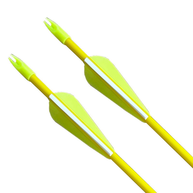 高强度黄色7mm玻纤箭矢弓箭箭支射击玻纤箭杆反曲弓箭支美猎复合