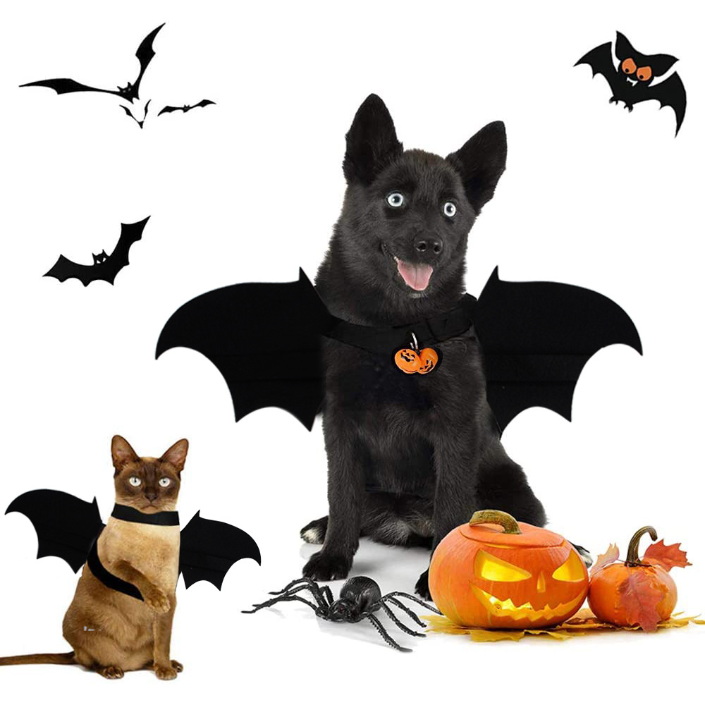 Halloween Pet Costume Clothes For Cosplay Soft Harnesses Pet Dog Harness Vest Cat Bat Harness