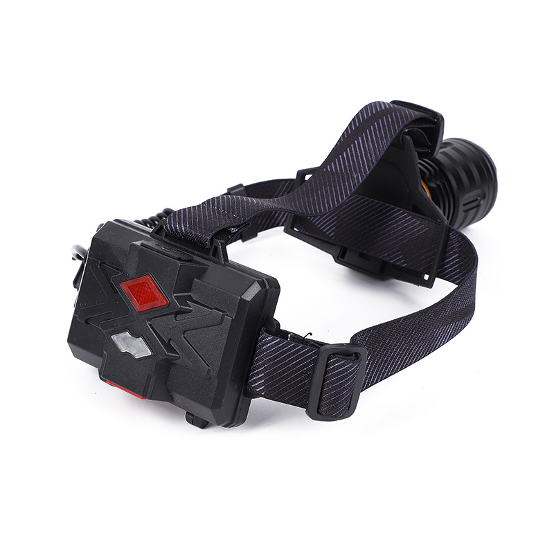 New Major Headlamp Laser Dual Light Source Super Bright High Power Led Charging Miner's Lamp Outdoor Riding Light