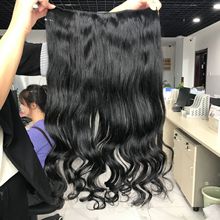 一片式卡子发  hairextension 真人发制作  补发增发 接发 wave