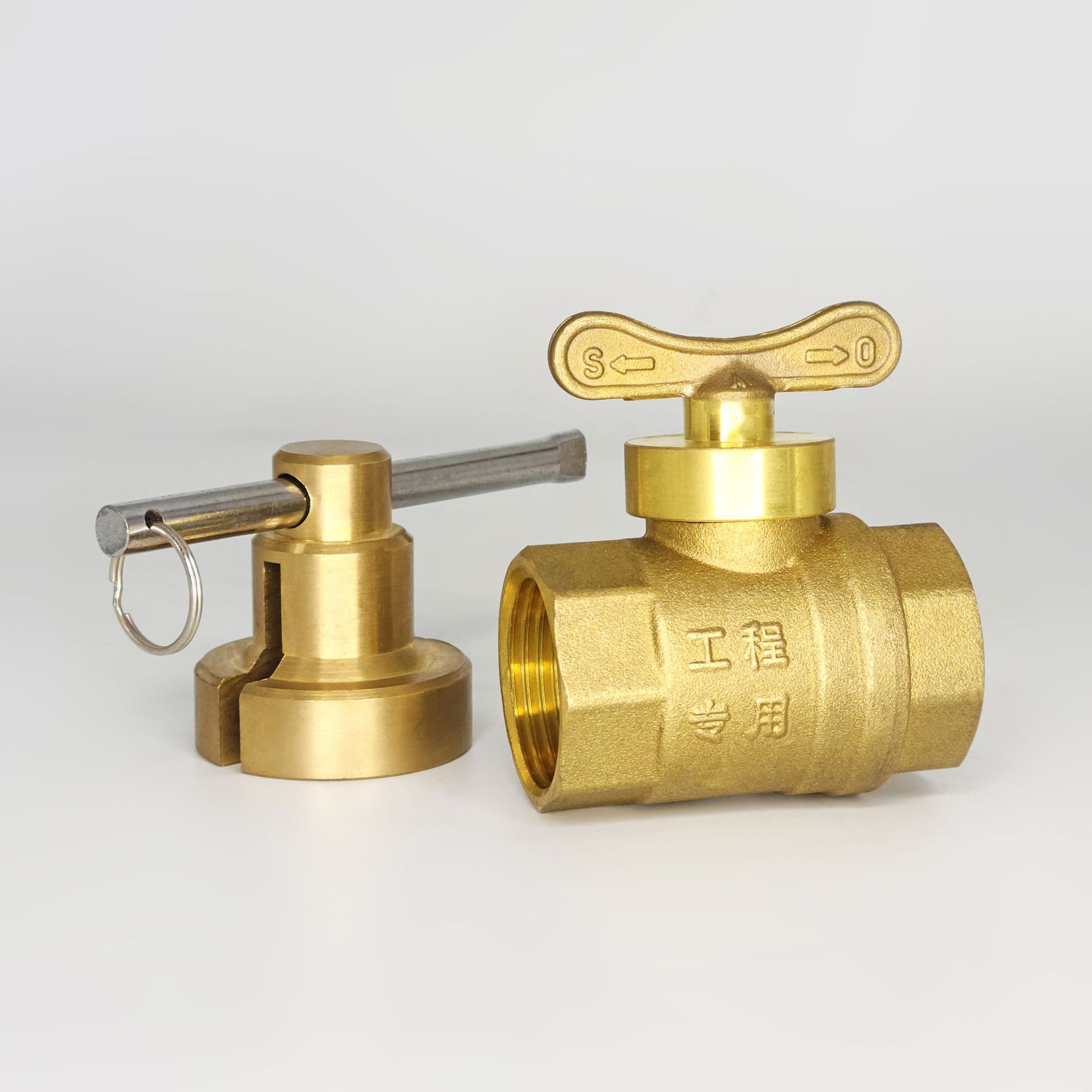 【源头厂家】蝶形紧急开关锁闭阀供热供水黄铜球阀