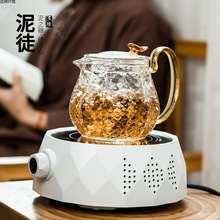 电陶炉煮茶器玻璃煮茶壶套装小型蒸汽蒸茶器全自动家用黑茶烧茶炉