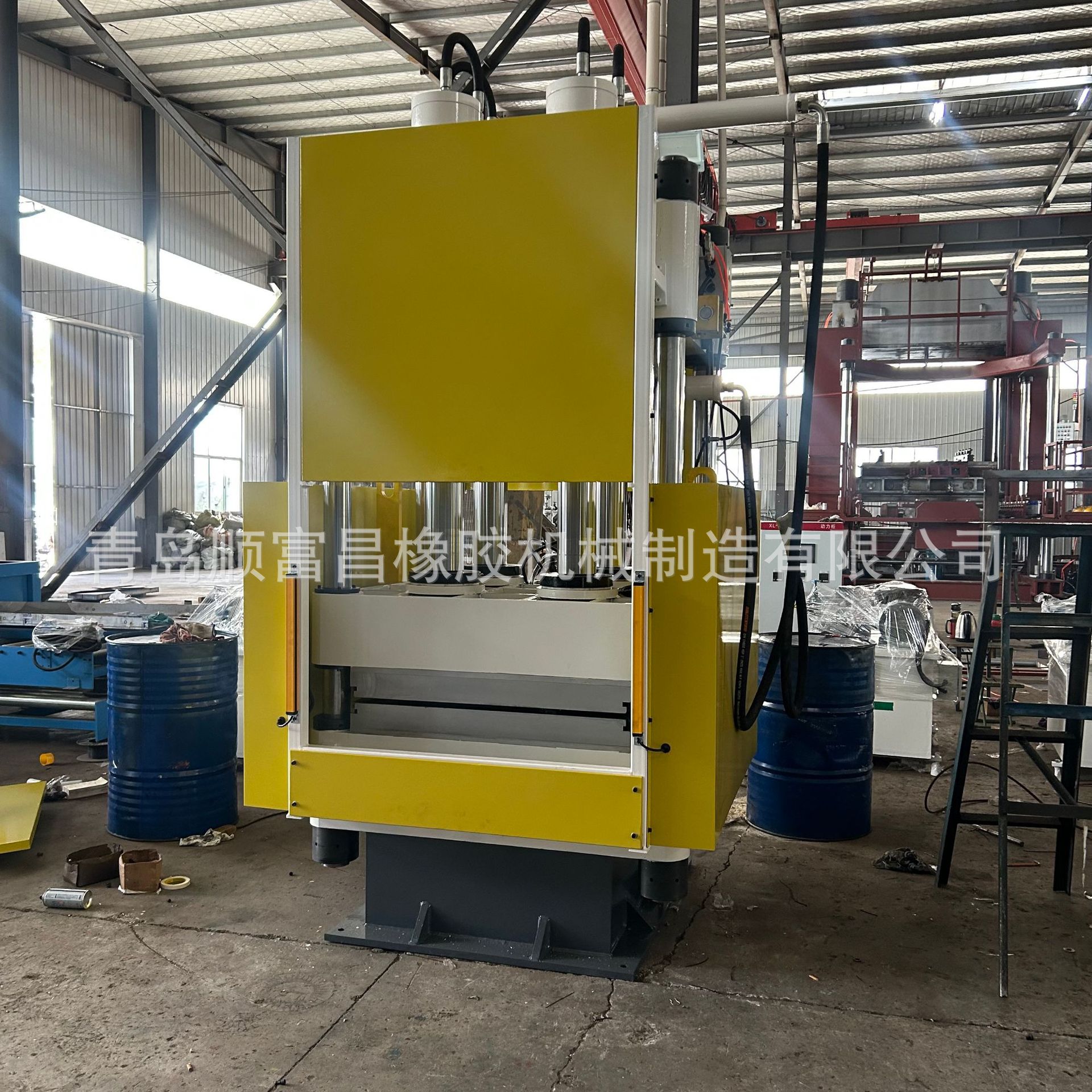 上压式250吨橡胶平板硫化机 汽车空气悬挂弹簧减震热压成型硫化机