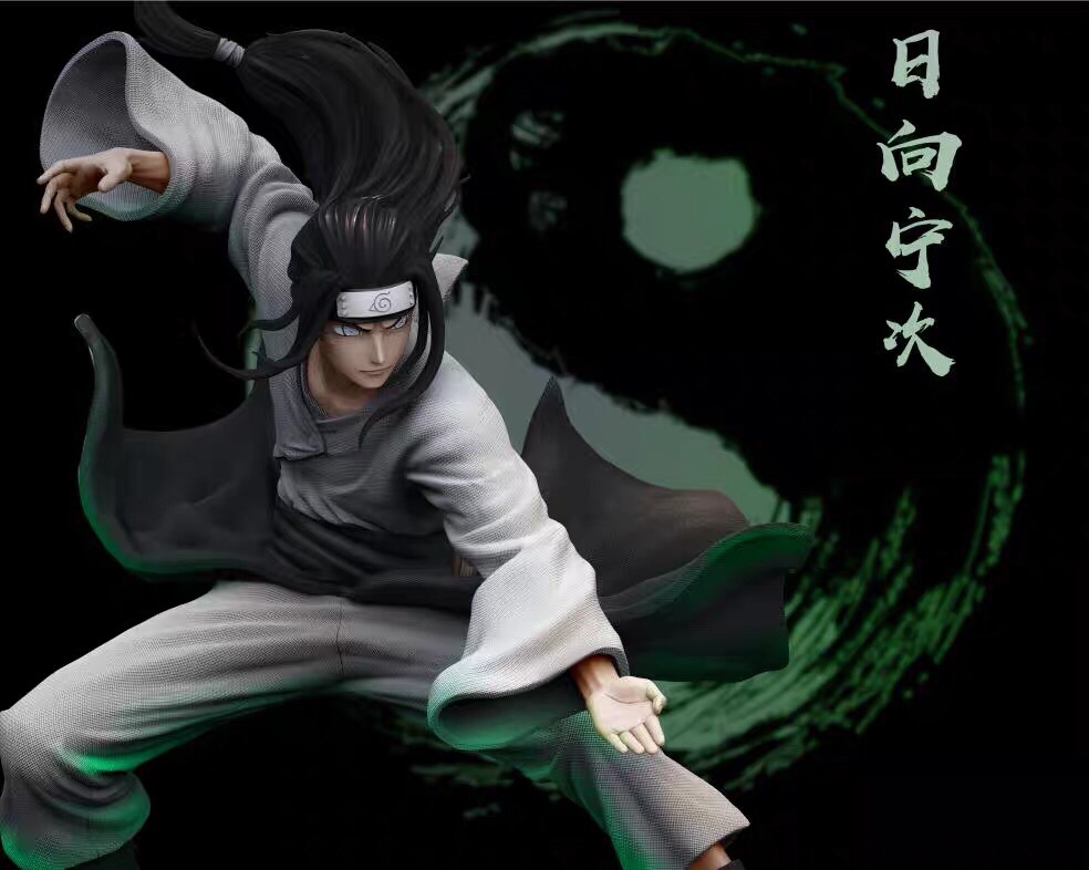 火影忍者 木叶 日向宁次 宁次白眼柔拳八卦掌 可替换头 手办摆件