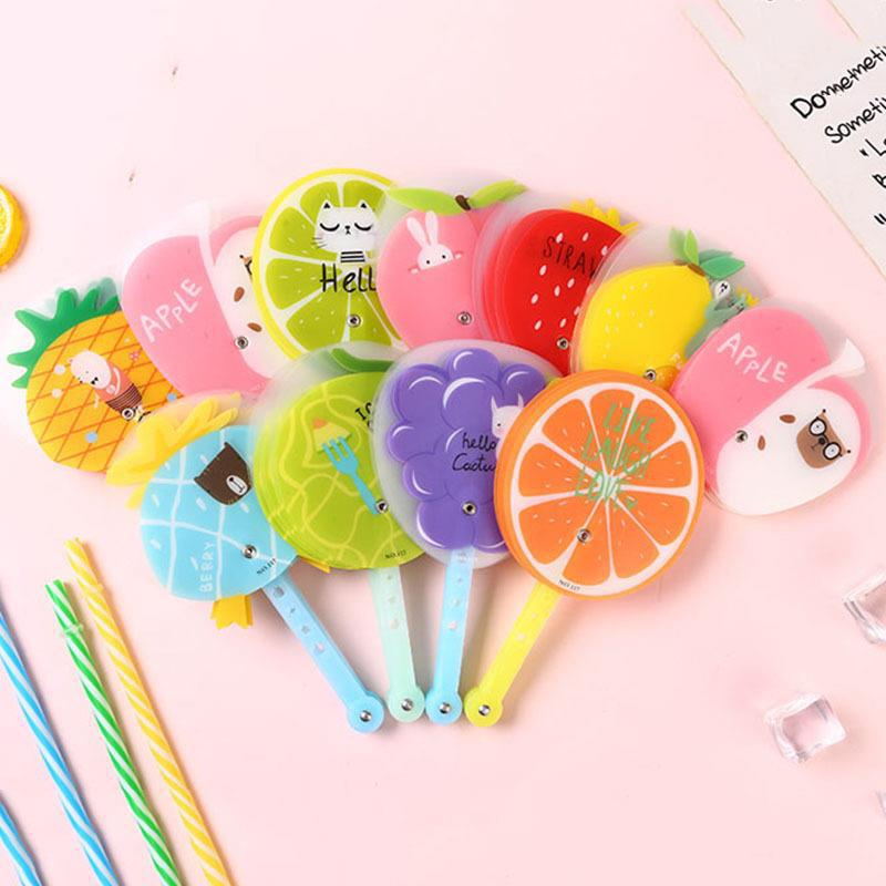 cartoon fruit folding fan reward elementary school student prize gift seven folding fan creative aromatic folding wholesale