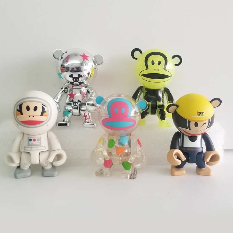 外贸散货 卡通猴子潮玩 摆件 公仔 小手办盲盒玩具 可动