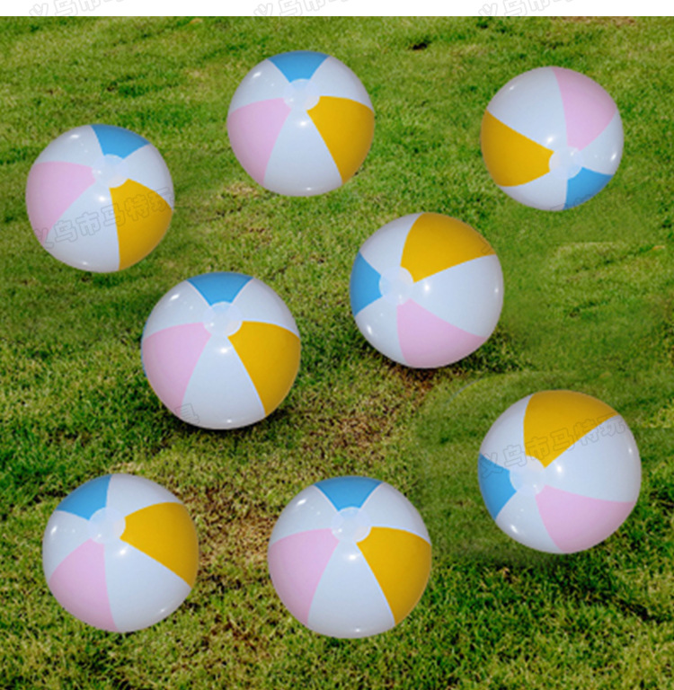 跨境款ins充气沙滩球儿童戏水球 广告球pvc球戏水沙滩玩具