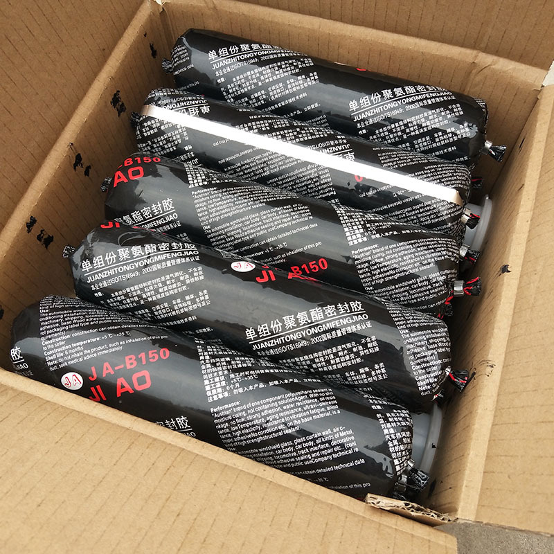 跨境汽车玻璃胶黑色聚氨酯密封胶挡风玻璃专用车用防水软包强力型