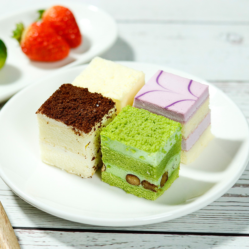 贝亿慕斯西点蛋糕x30枚 欧式抹茶可可蛋糕日式甜品榴莲味慕斯蛋糕