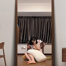 北欧全身镜落地镜家用仿实木镜子穿衣镜靠墙卧室客厅服装店试衣镜