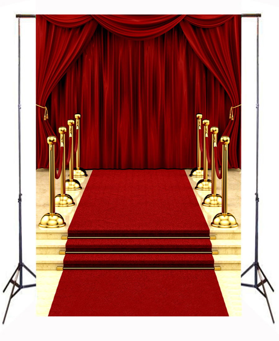 新款外贸红色幕布影楼摄影背景布圣诞节地毯背景儿童写真布乙丙烯