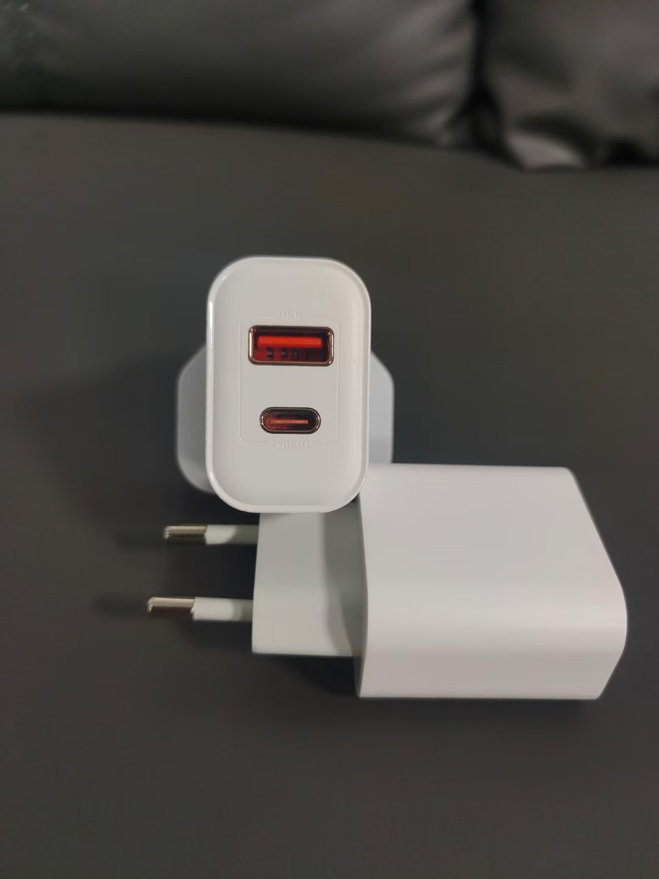 35w充电器欧规插头电源适配器usb-c双口a c充电头pd35w美规 英规-阿里