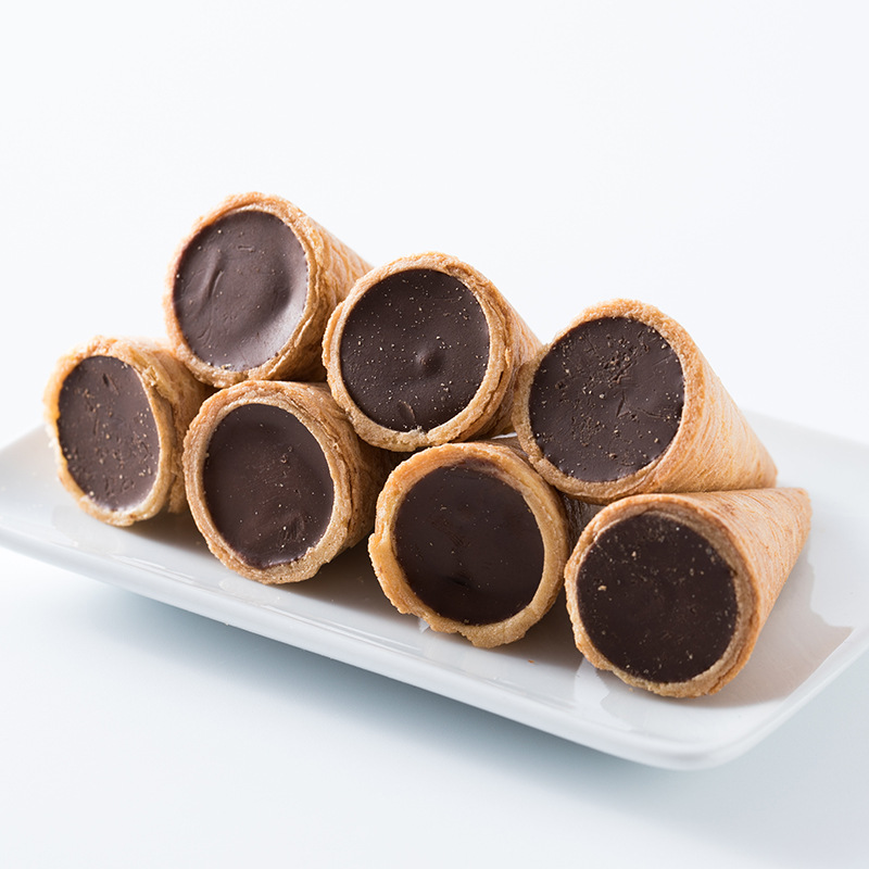 【厂家批发】华夫甜心巧克力脆筒10斤儿童趣味怀旧零食香酥脆甜
