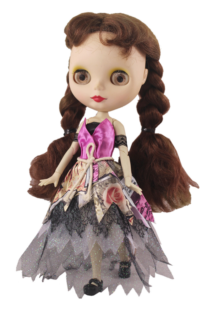 小布azone丽佳嘉licca杰西伍娃娃6分多关节娃衣时装礼裙套装