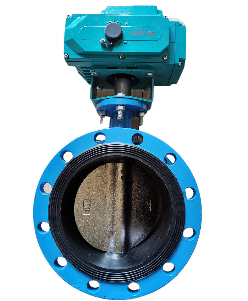 380v电动蝶阀  法兰24v电动软密封三元乙丙橡胶蝶阀  d941x-16q