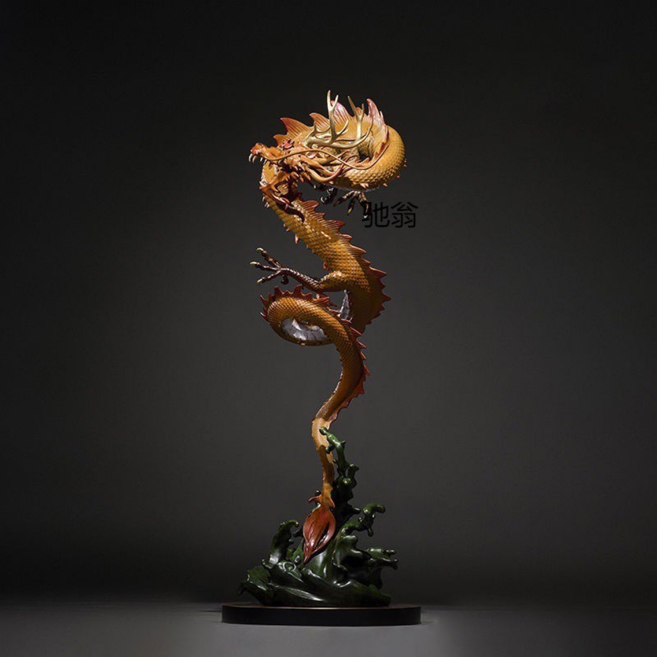 全纯铜摆件蛟龙戏水生意兴隆办开业送礼公室装饰艺术品-阿里巴巴