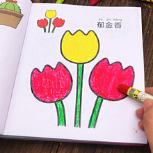 儿童启蒙涂色本2-3-4-5-6岁幼儿学画书教材填色涂鸦绘本涂色图画