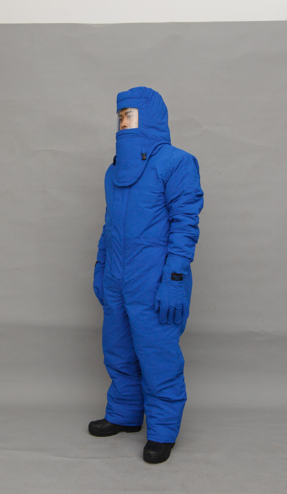 品正安防耐低温防液氮服lng站防冻服连体防寒服实验室冷库防护服