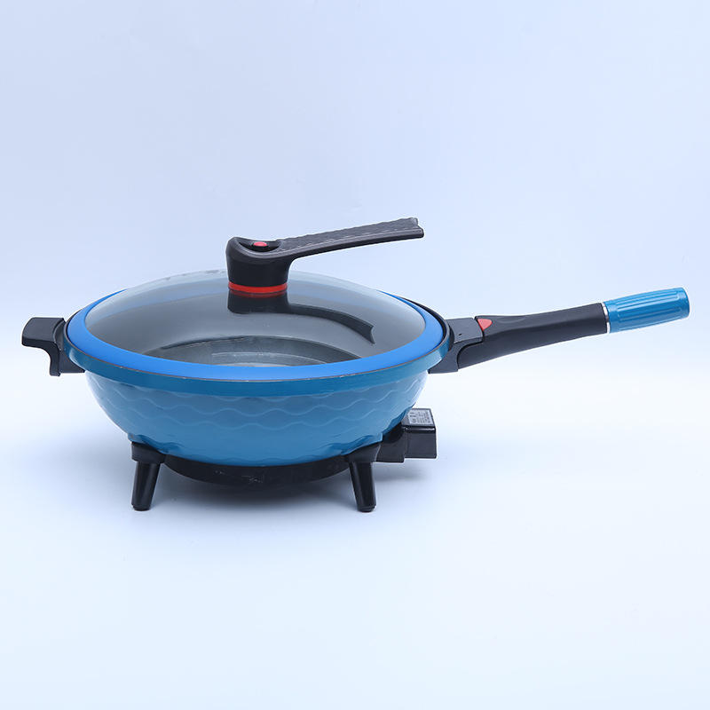 厂家直供炖炒一体电热锅可拆卸圆形炖汤电火锅家用炒菜电煮锅批发