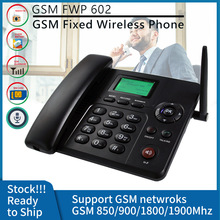 GSM插卡固话座机SIM双卡双待无线电话机家用办公FM收音机多国语言