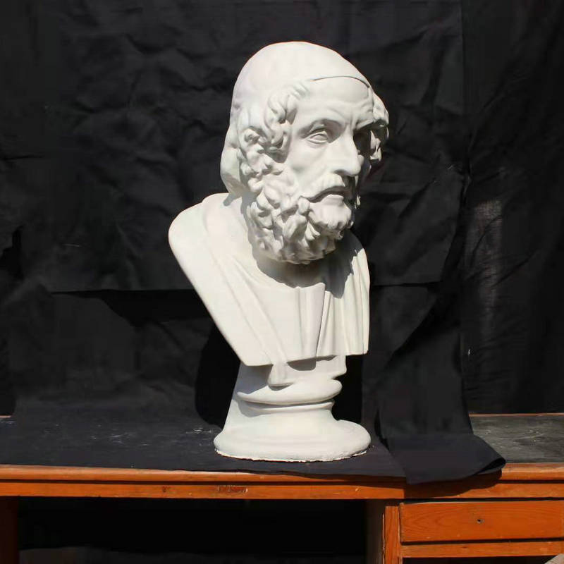 荷马石膏像 美术教具素描写生教具摆件人物头像厂家供应