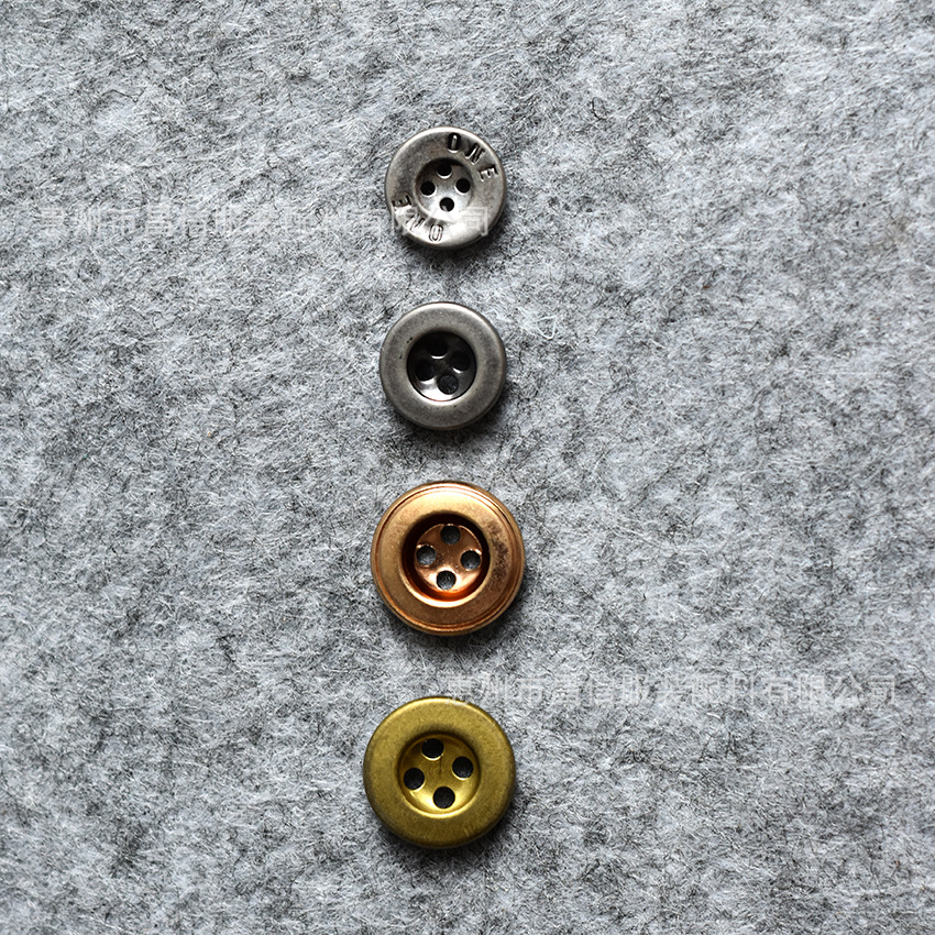 厂家主推锌合金纽扣服装风衣金属纽扣外套夹克五金四合扣饰品