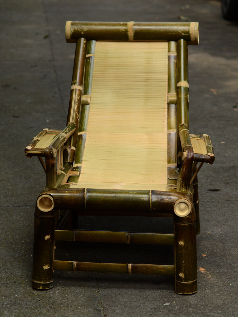 批发湘西手工竹靠椅竹凳子靠背椅田园风竹椅家用椅子凉椅躺椅夏可