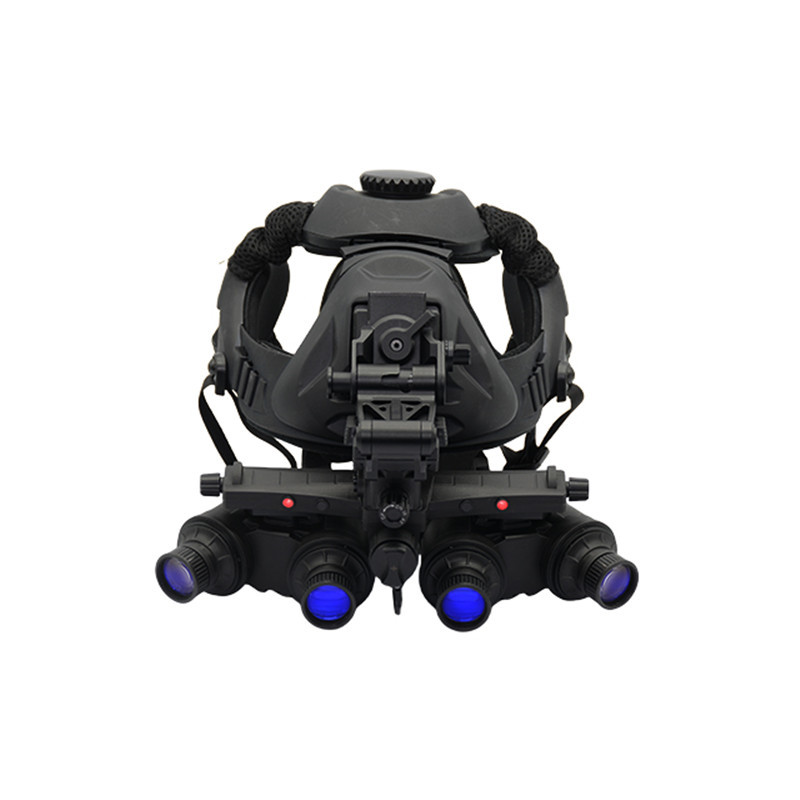 跨境新品四目全景头戴式夜视仪望远镜yk-18n微光黑夜用视场超二代
