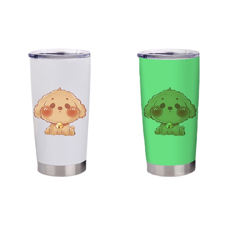 Customized Luminous Sublimation Mug Large Capacity 1000ml Vacuum Cup Stainless Steel Handy Cup Travel Mug