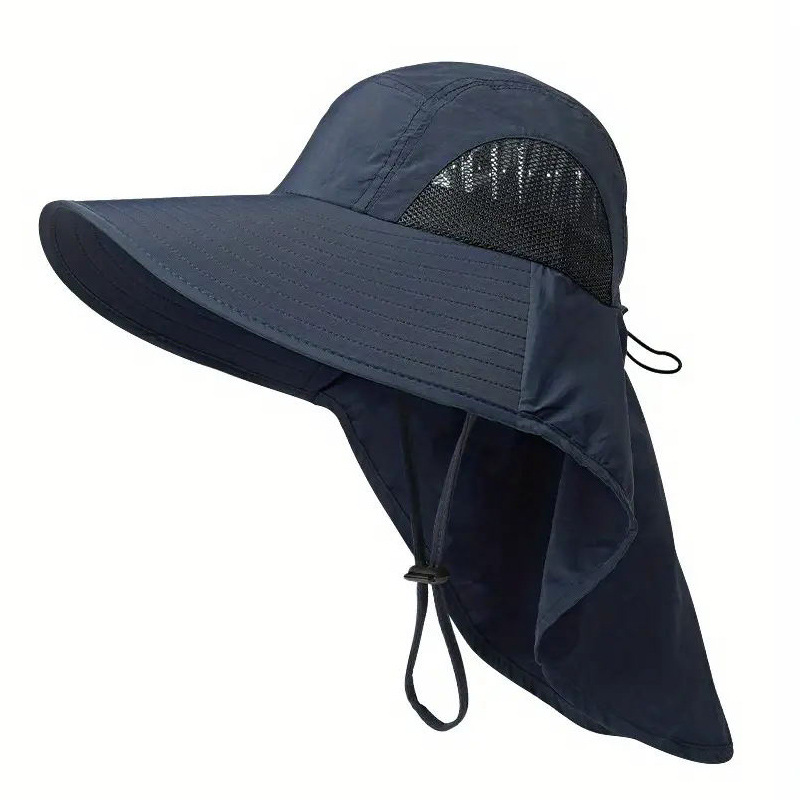 Summer Men's Sunhat Bucket Hat Fishing Hat Cross-Border Outdoor Sun Hat Amazon UV Protection Sun Hat