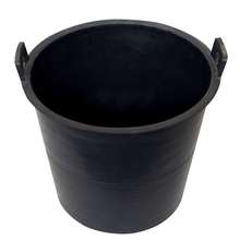 5H6S批发牛筋桶大号养诱蜂桶黑色水桶饲料桶家用粪桶垃圾桶庭院种