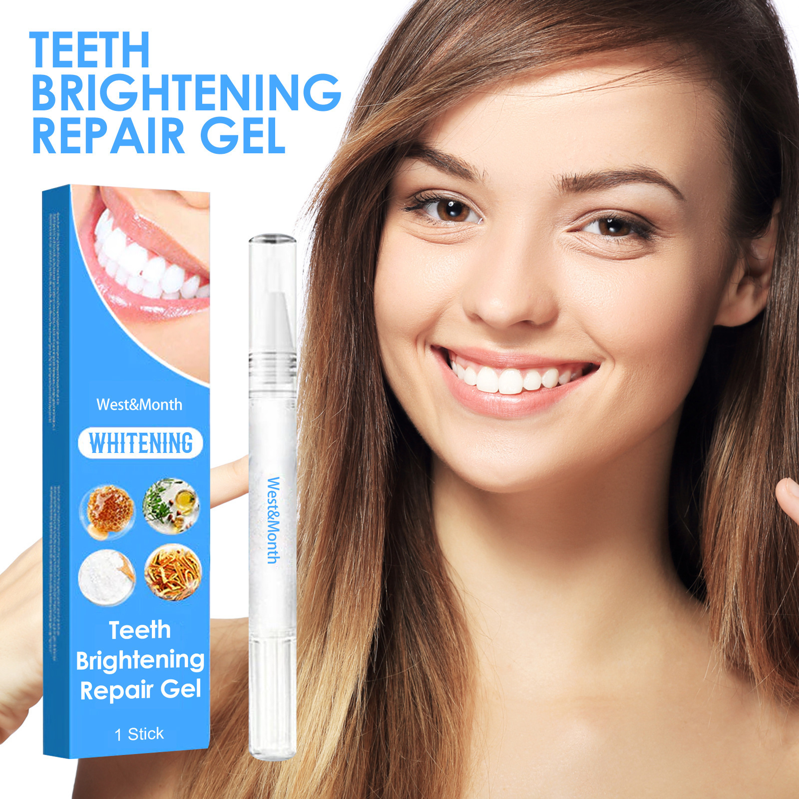 West & Month Teeth Whitening Repair Pen