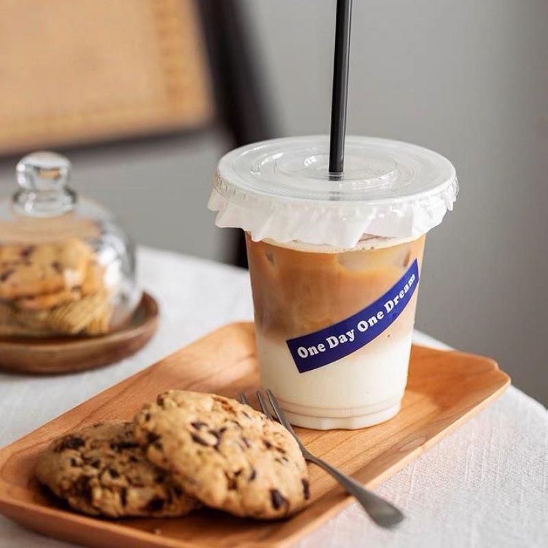 一次性咖啡杯韩国ins风冰美式拿铁咖啡打包杯加厚pet柠檬茶冷饮杯