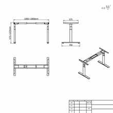 Y1K电动升降桌站立式自动可调节工作台办公家用电脑写字书桌桌架